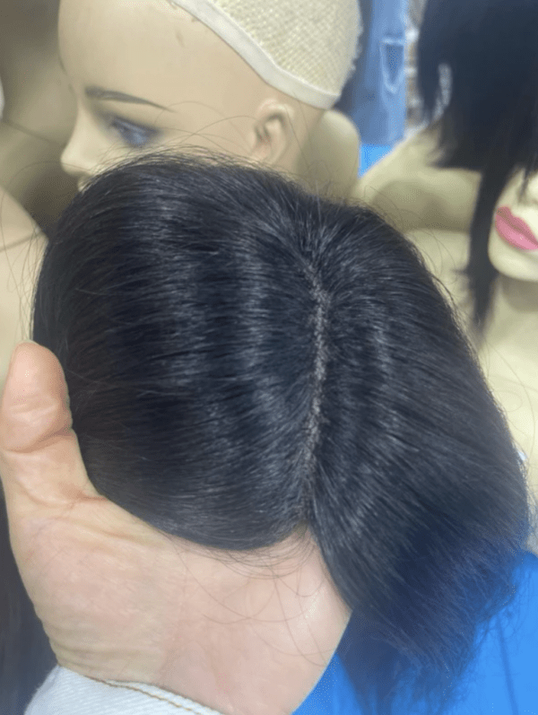 วิกผมแท้ทอมือหนังหัวแสกกลาง - Image 4