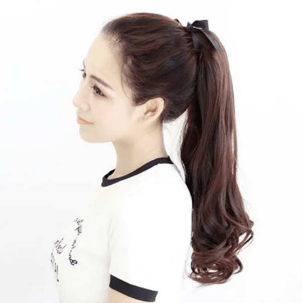 แฮร์พีช หางม้าหนีบลอน152 ยาว 40 cm. - Image 3