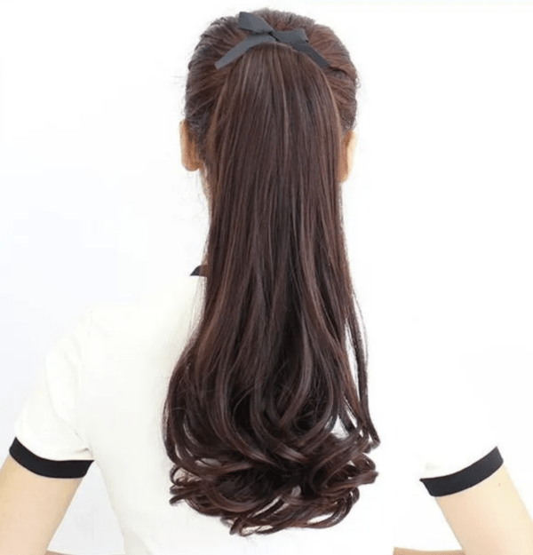 แฮร์พีช หางม้าหนีบลอน152 ยาว 40 cm. - Image 4